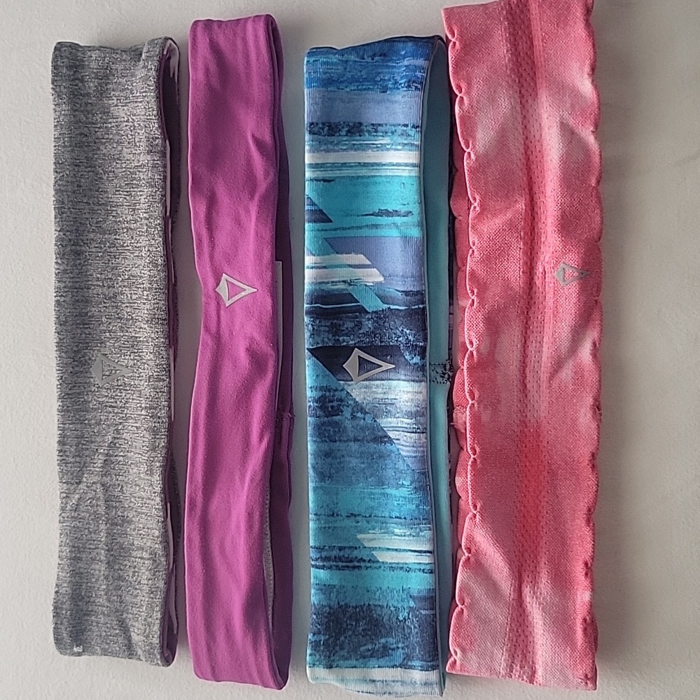 Ivivva Kids Colorful Headband Set - Purple, Pink, Gray, Blue